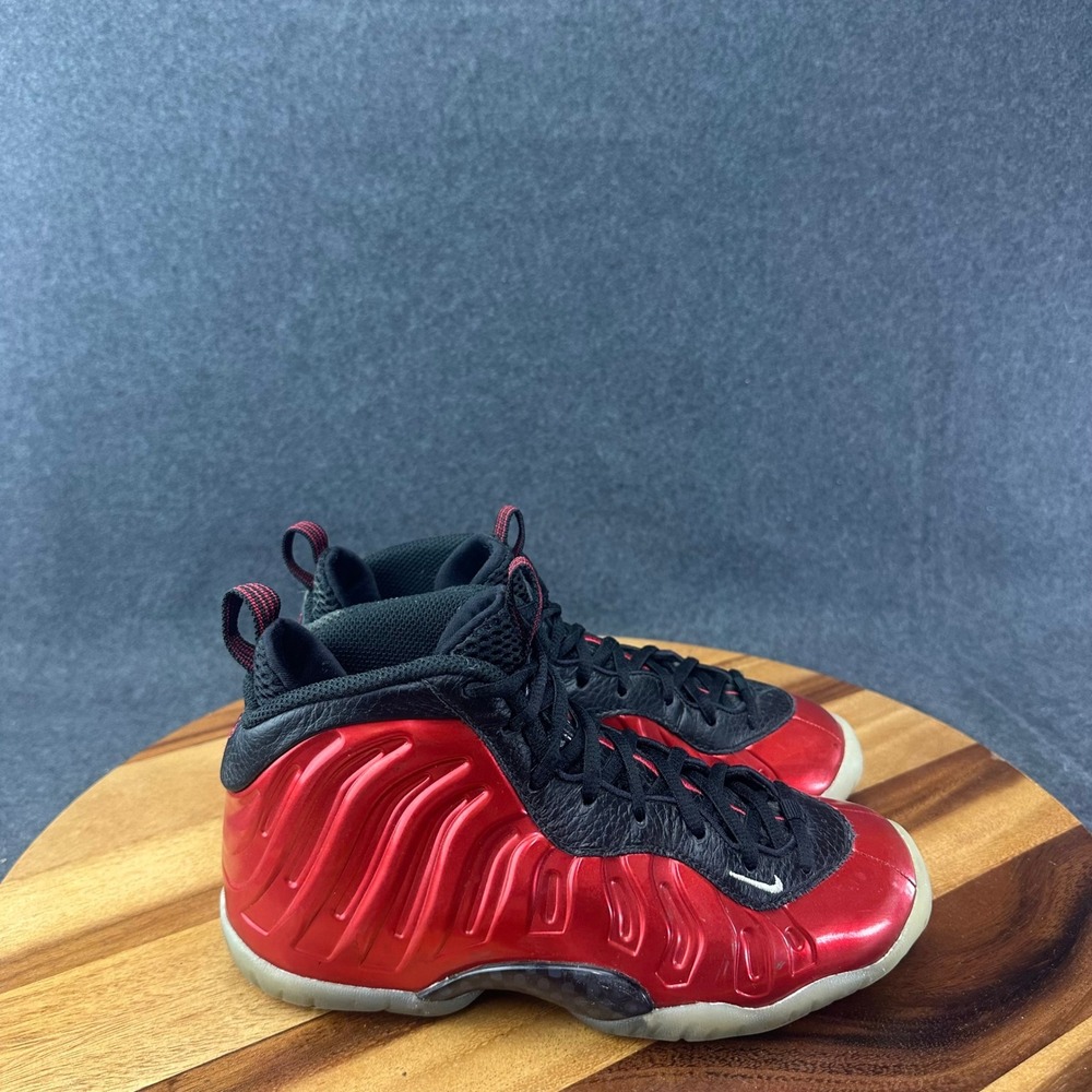 Nike Little Posite One GS Metallic Red Black Kids Sz 4Y 644791-600 Womens 5.5
